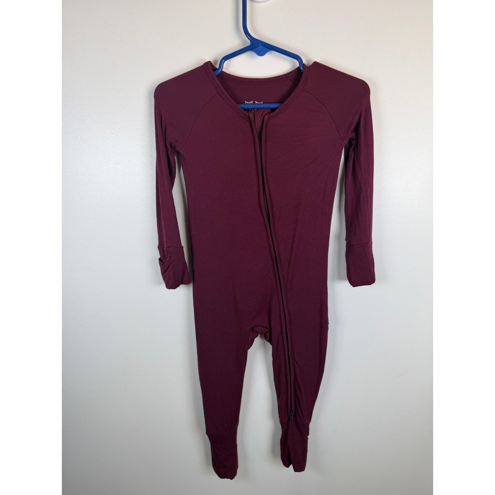 Little Sleepies Burgundy Bamboo Zippy 6-12 Months